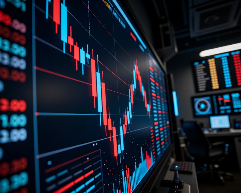 Cyberpunk Tech Market Volatility