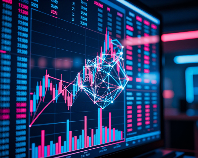 Cyberpunk AI Stock Market