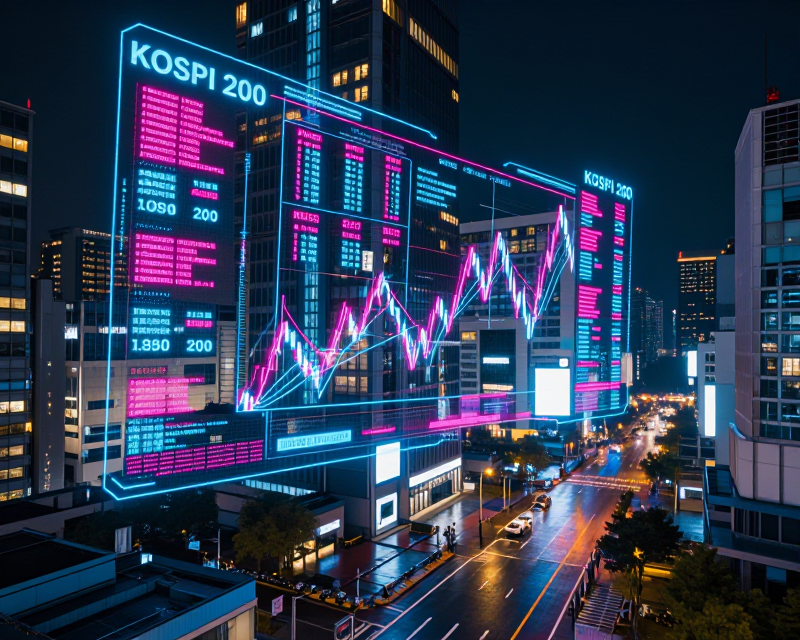 Cyberpunk Financial Data Visualization