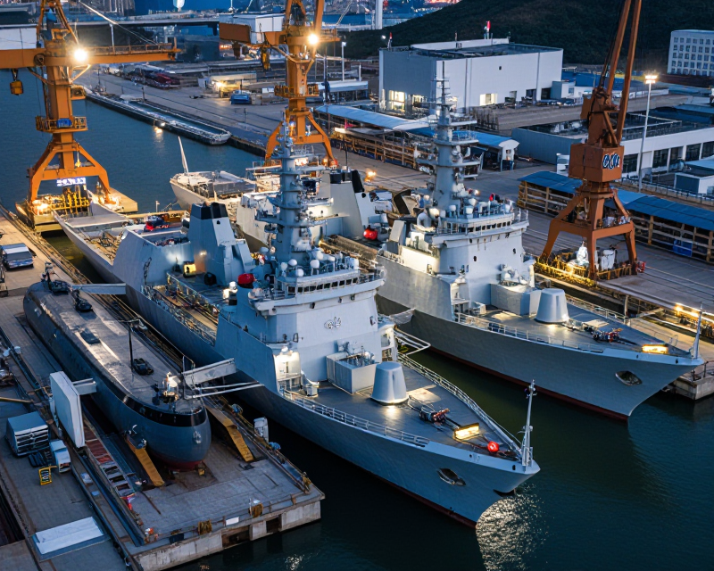 Cinematic Korean Naval Shipyard