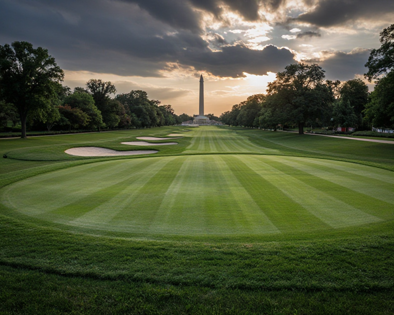 Dramatic Golf Course Landscape