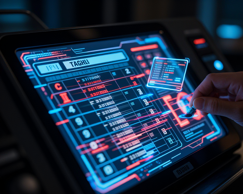 Cyberpunk Voting Error Concept