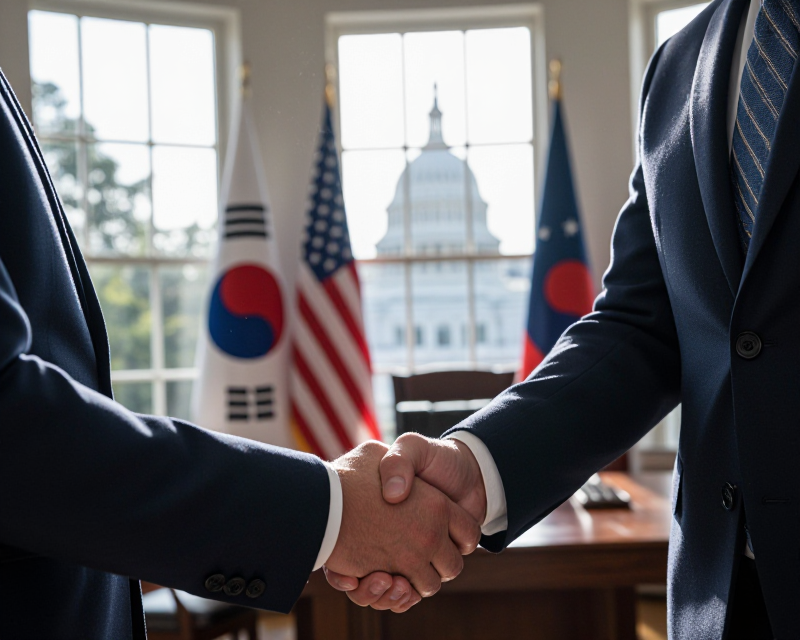 Diplomatic meeting concept