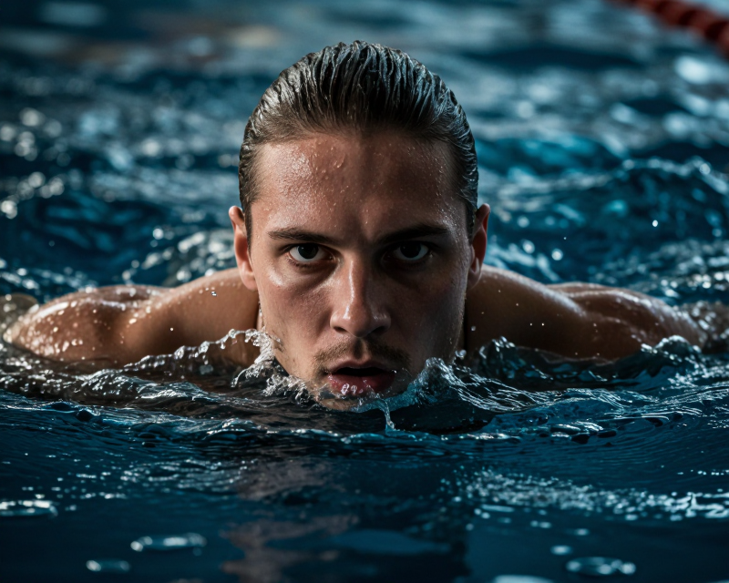Cinematic Swimming Scene