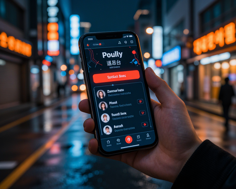 Cyberpunk Seoul Banking Tension