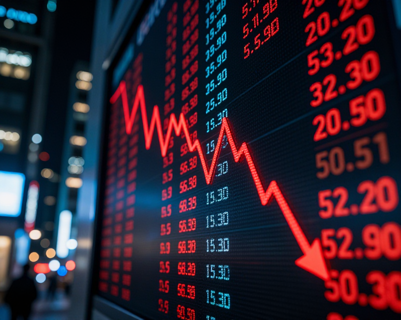 Stock Market Crash Visual