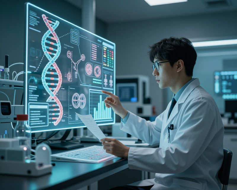 Futuristic AI Healthcare Concept