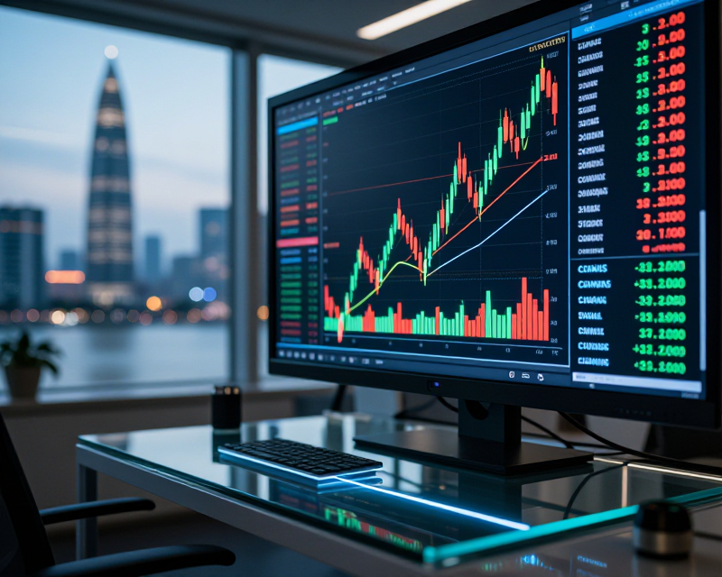 Financial Market Digital Display