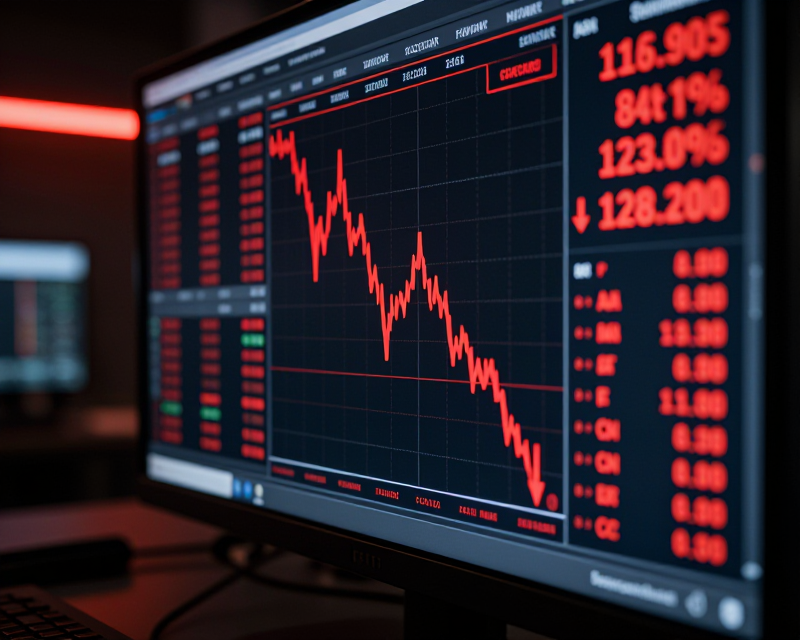 Stock Market Decline Concept