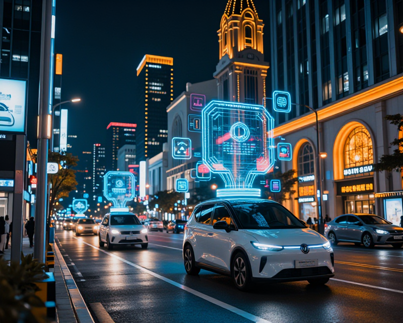 Futuristic Tech Partnership Concept